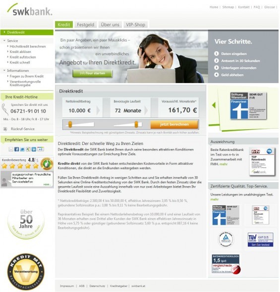 SWK Kredite: Screenshot https://www.swkbank.de/de/37/Direktkredit am 19.06.2012 SWK Kredite: Screenshot https://www.swkbank.de/de/37/Direktkredit am 19.06.2012